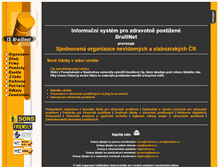 Tablet Screenshot of is.braillnet.cz
